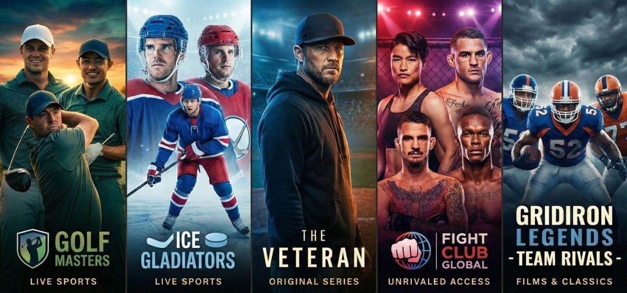 Live sport programming available across the Channelux sports bouquets