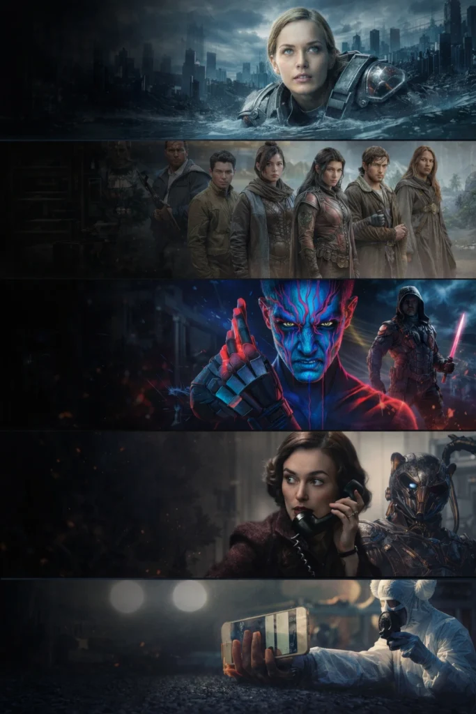 Drama and science-fiction series in the Channelux on-demand library